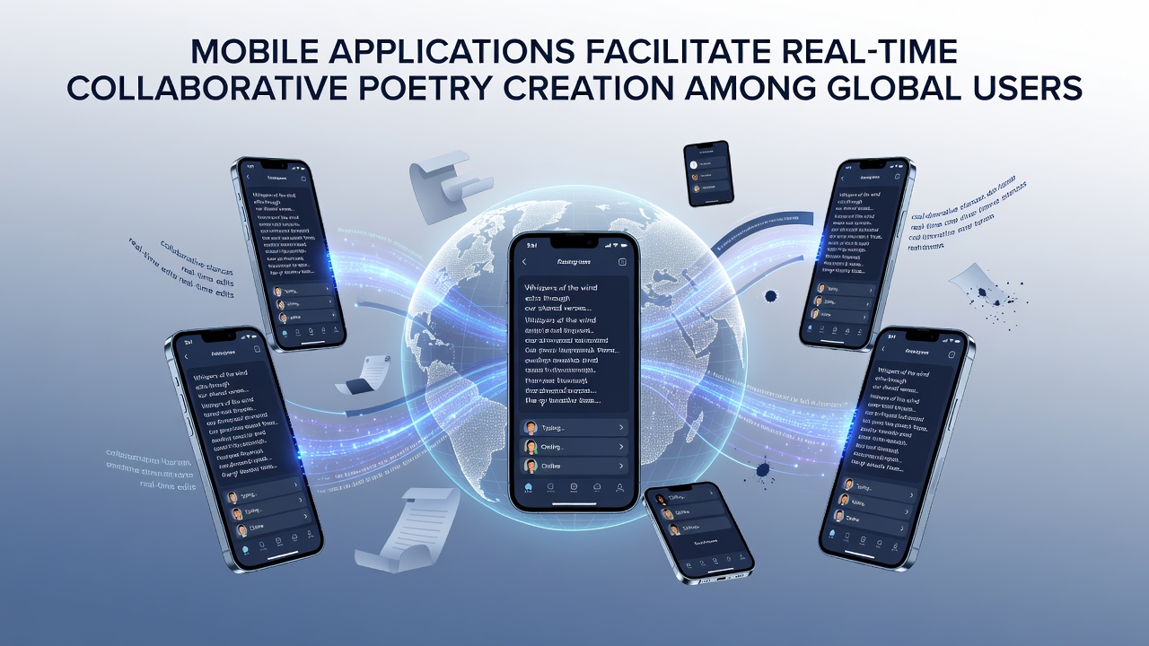 Mobile Applications Facilitate Real-Time Collaborative Poetry Creation Among Global Users